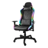 Kép 1/7 - DELTACO GAMING RGB Gaming chair in artificial leather, 332 different RGB positions, neck pillow, back pillow, black/RGB