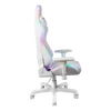 Kép 5/6 - DELTACO GAMING WCH90 RGB Gaming chair in imitation leather, 332 different RGB modes, neck cushion, back cushion, white