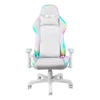 Kép 6/6 - DELTACO GAMING WCH90 RGB Gaming chair in imitation leather, 332 different RGB modes, neck cushion, back cushion, white