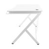 Kép 5/7 - DELTACO GAMING WT85 Gaming table, Steel frame, surface treated MDF, cable drawing holes, mug and headphone holder, white