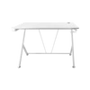 Kép 7/7 - DELTACO GAMING WT85 Gaming table, Steel frame, surface treated MDF, cable drawing holes, mug and headphone holder, white