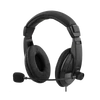 Kép 1/4 - DELTACO USB stereo headset, 40mm drivers, 32 ohm, 20Hz-20kHz, 96dB ± 3dB, Black