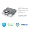 Kép 9/12 - DICOTA Notebook táska D31305-RPET, Eco Slim Case BASE 13-14.1", Grey