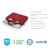 Kép 9/13 - DICOTA D31306-RPET Notebook táska Slim Eco BASE 13-14.1" Red
