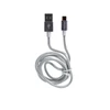 Kép 1/2 - MAX MOBILE Adatkábel Micro USB, 1 m, Kétoldalú, Ezüst