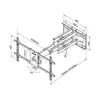 Kép 9/12 - MULTIBRACKETS Fali konzol, M Universal Long Reach Arm 910mm HD, Dual (for LCD/LED panel, 50"-80", max.VESA: 800x400 mm)