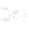 Kép 2/6 - MULTIBRACKETS Mennyezeti konzol, M Universal Projector Ceiling mount 600-1000 with Fine tune