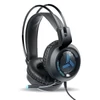 Kép 2/3 - VARR sztereó gaming fejhallgató, USB, 2x jack, RGB, fekete