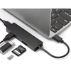 Kép 1/4 - PLATINET USB HUB 3.0, 5in1 USB-C dokkoló, 3x USB 3.0, microSD/SD READER BLACK