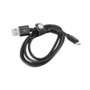 Kép 1/2 - PLATINET kábel MicroUSB, 1m, 2,4A - bőr, fekete