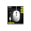 Kép 2/6 - Port Designs Egér veztékes, silent, optikai, USB-C/USB, 1200/1600/2400 dpi, 1,6 m, fehér