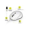 Kép 1/6 - Port Designs Egér veztékes, silent, optikai, USB-C/USB, 1200/1600/2400 dpi, 1,6 m, fehér