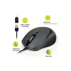Kép 1/5 - Port Designs Egér veztékes, silent, optikai, USB-C/USB, 1200/1600/2400 dpi, 1,6 m, fekete
