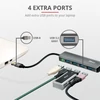 Kép 3/4 - TRUST 4 portos USB 3.2 Gen1 hub 23327 (Halyx Aluminium 4-Port USB 3.2 Hub)