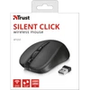 Kép 3/8 - TRUST Vezeték nélküli csendes optikai egér 21869 (Mydo Silent Click Wireless Mouse - black)