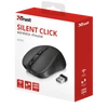 Kép 4/8 - TRUST Vezeték nélküli csendes optikai egér 21869 (Mydo Silent Click Wireless Mouse - black)