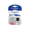 Kép 3/3 - VERBATIM Pendrive, 32GB, USB 3.0, 100/35MB/sec, PC & MAC, GDPR, "SECURE DATA PRO", szürke