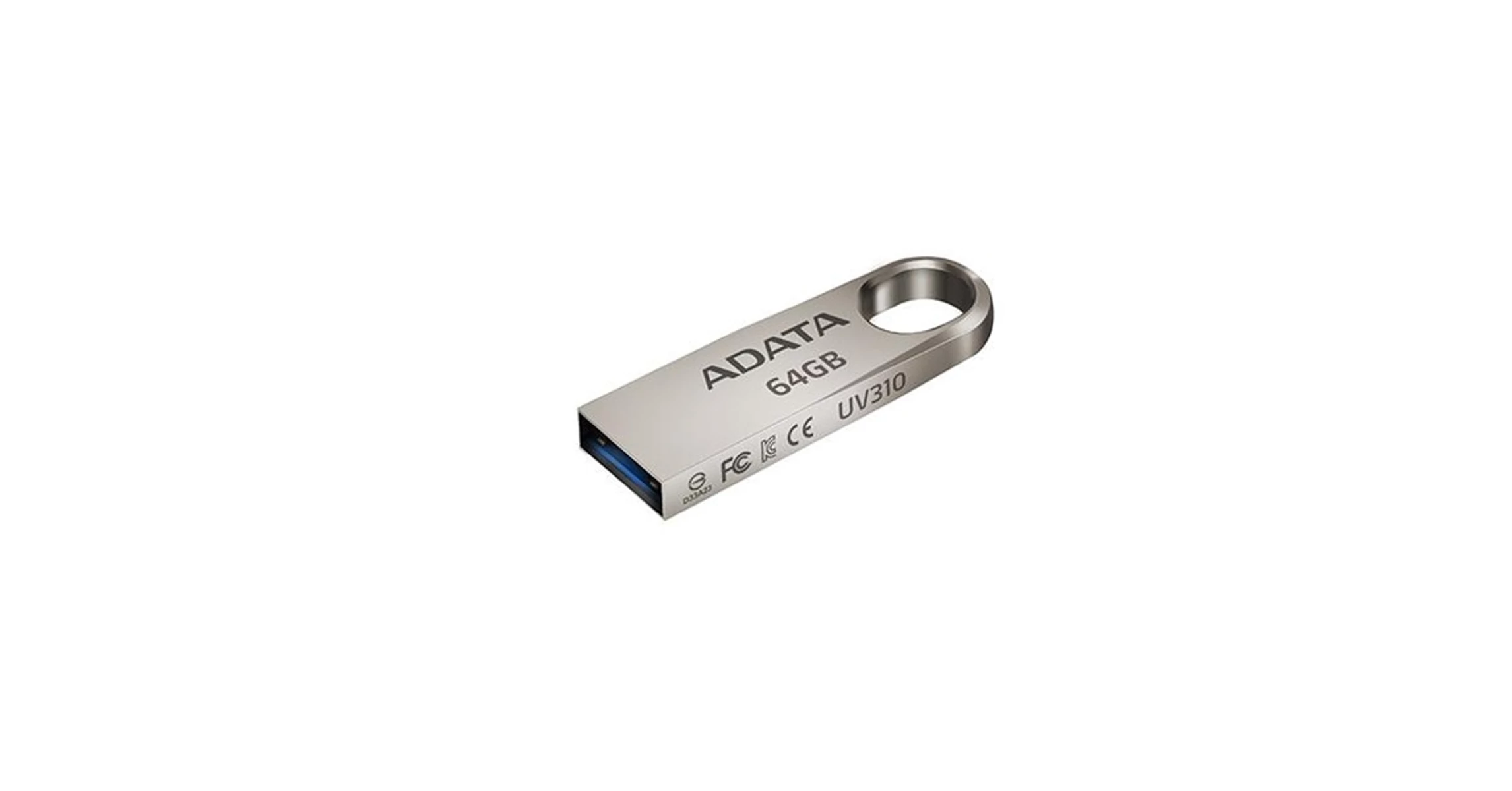 ADATA Pendrive 64GB, UV310 USB 3.2, Szürke