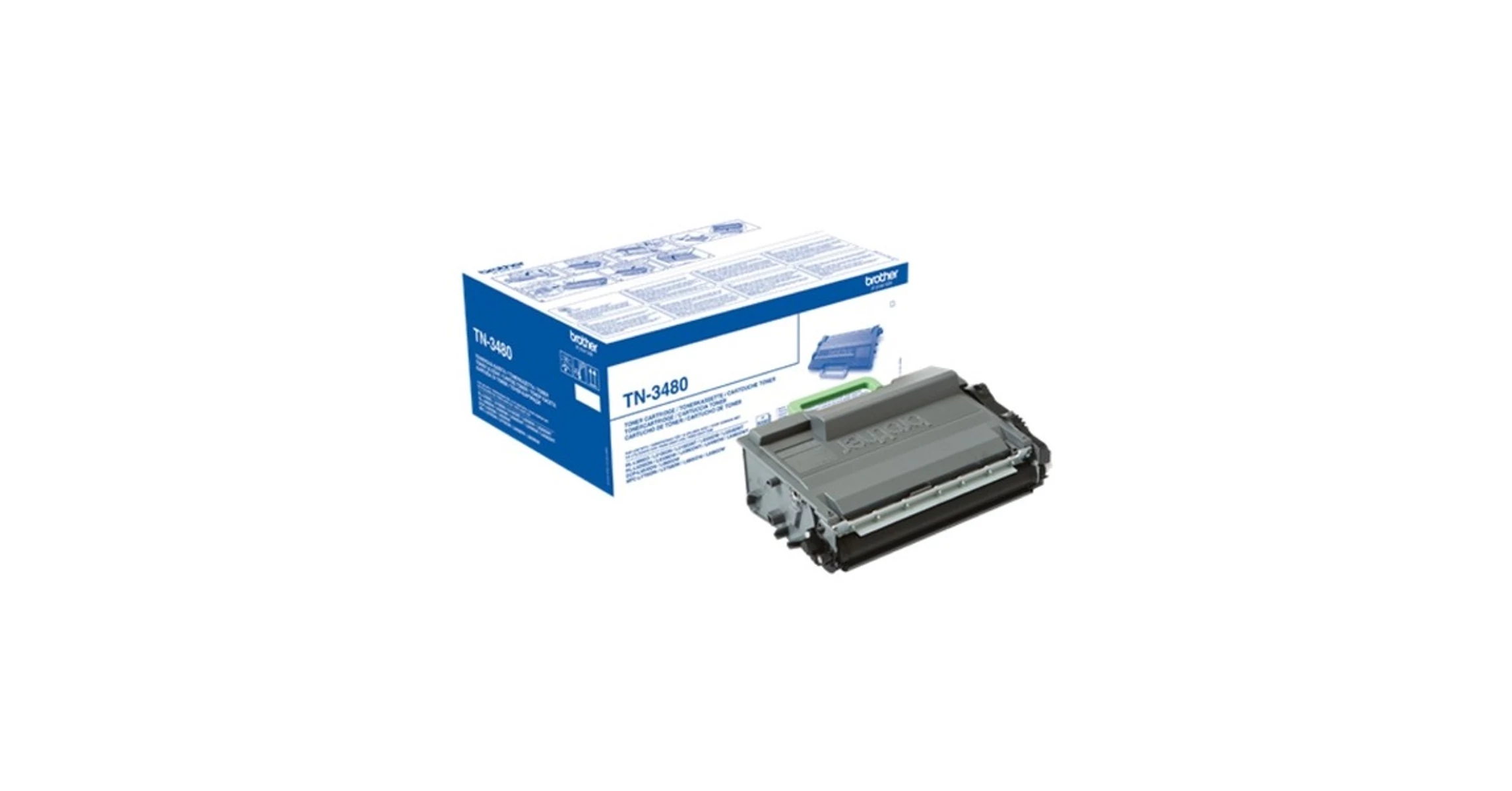 Brother Toner TN-3480, Nagy töltetű - 8000 oldal, Fekete