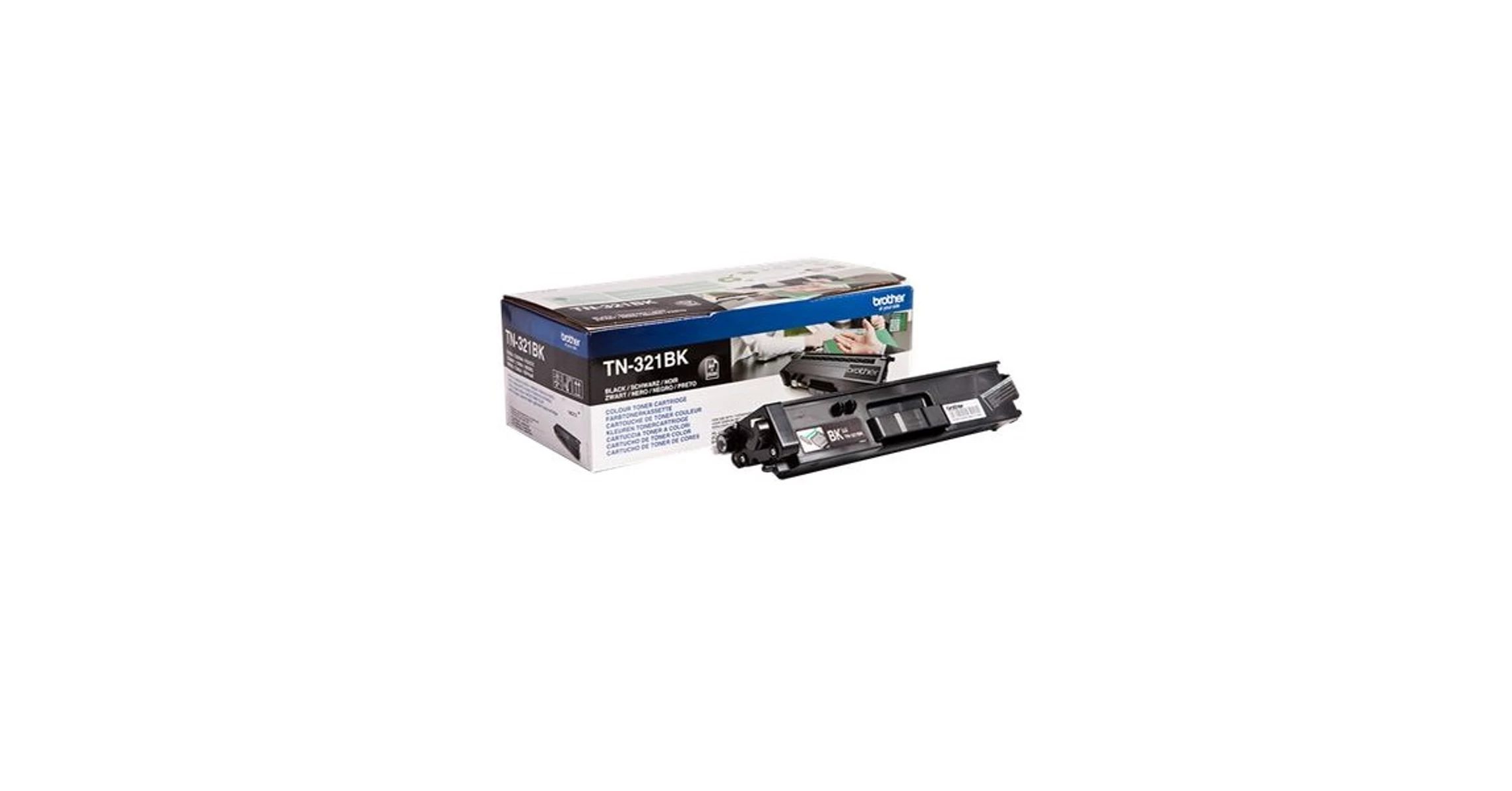 Brother Toner TN-321BK, Normál - 2500 oldal, Fekete