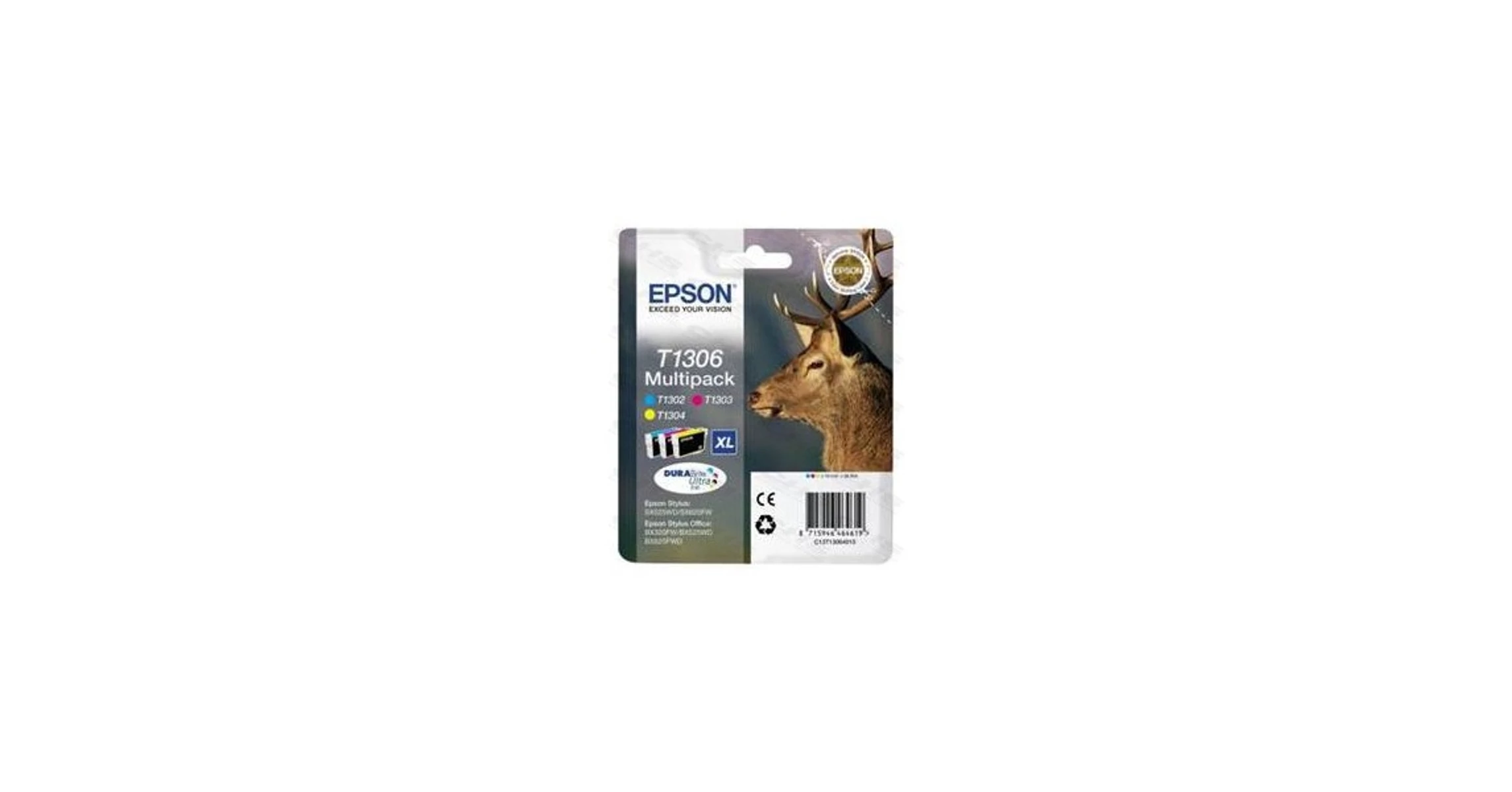 Epson Tintapatron szett Multipack 3-színű T1306 DURABrite Ultra Ink (CMY)
