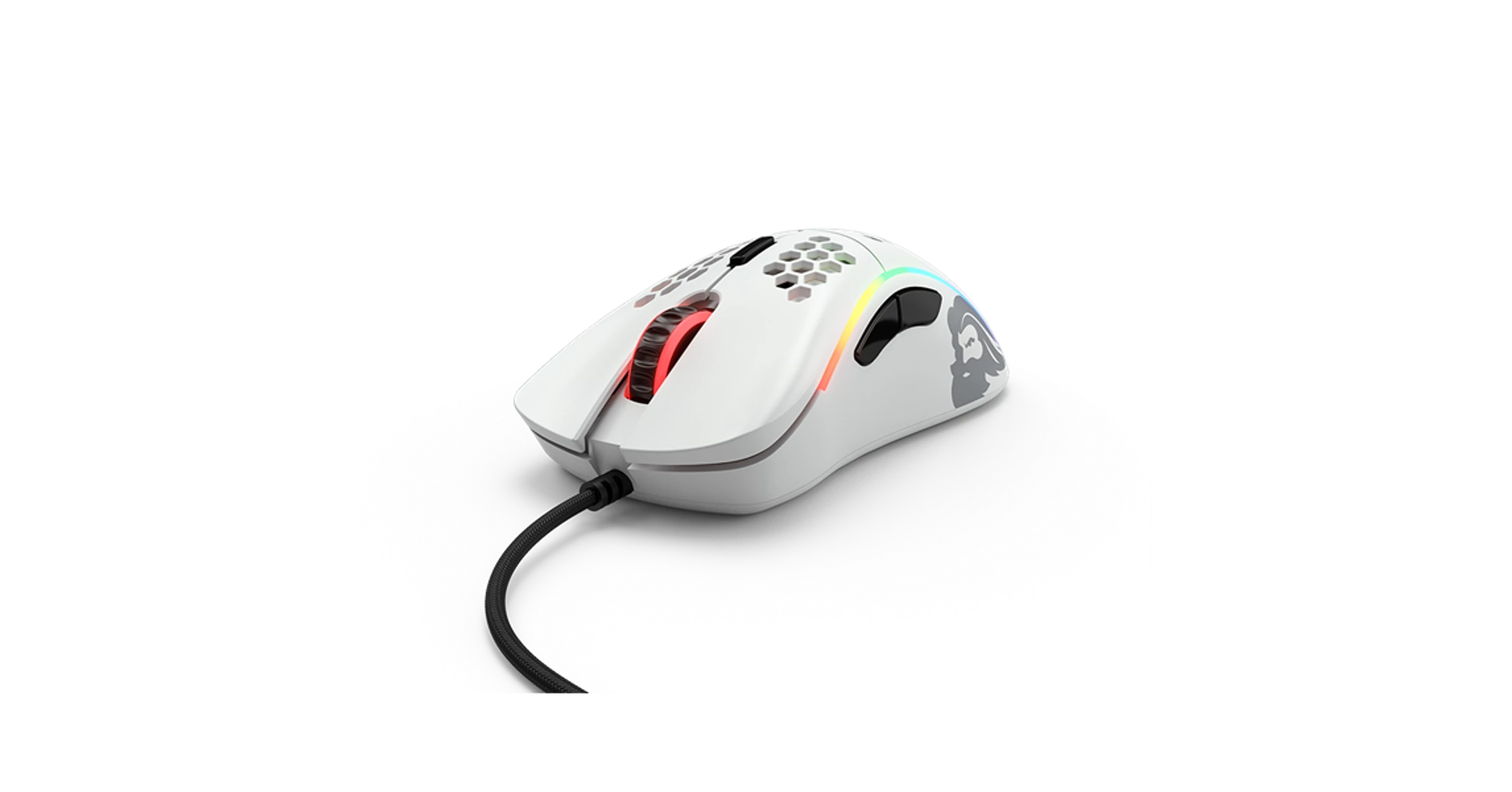 Glorious Egér Gamer Race Model D- RGB Optikai USB Fehér