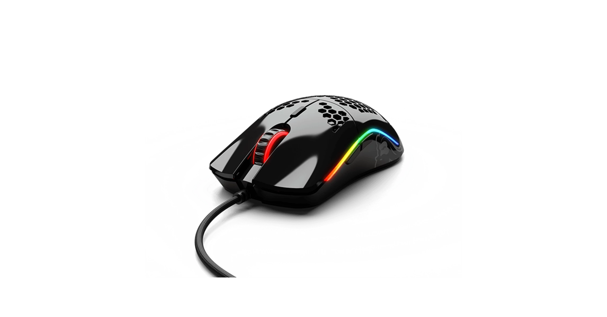 Glorious Egér Gamer Race Model O- RGB Optikai USB Fényes Fekete