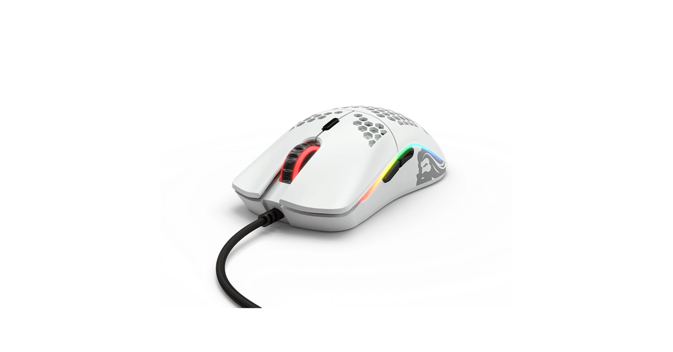 Glorious Egér Gamer Race Model O RGB Optikai USB Fehér