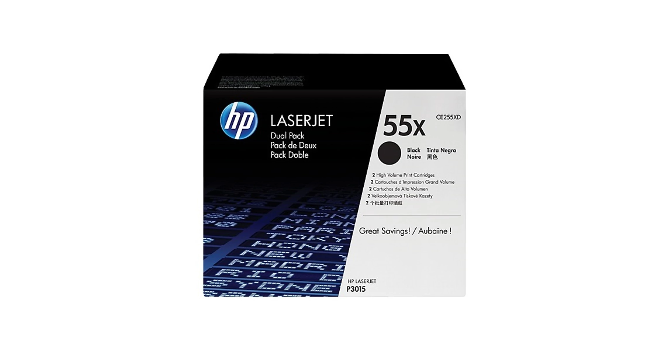 Hp Toner LJ P3015 fekete duplacsomag 2x12500/oldal