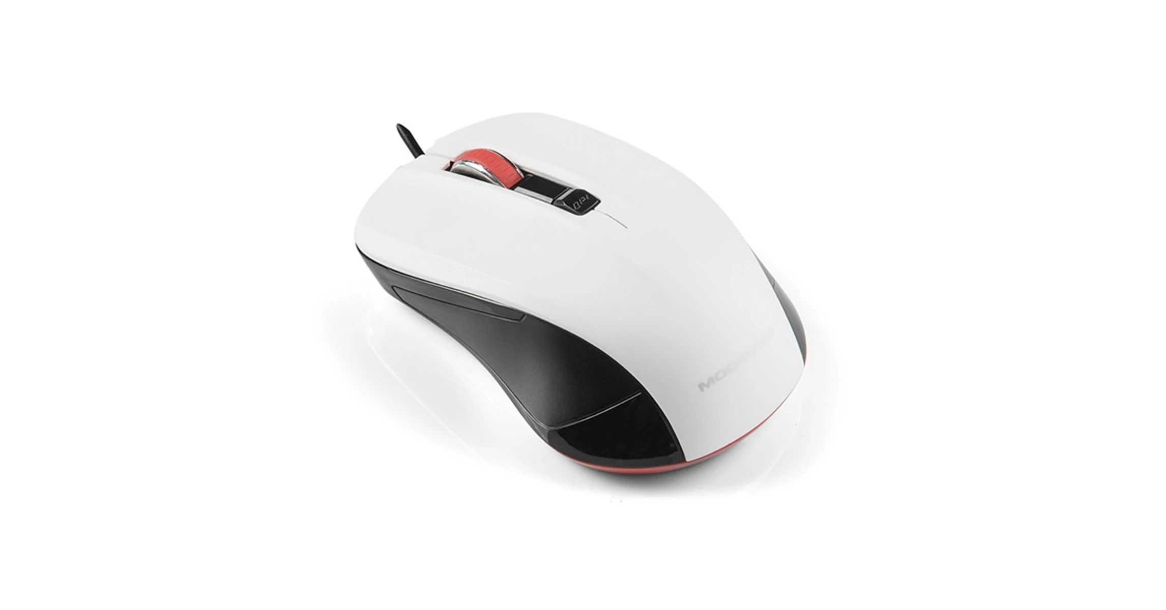 MODECOM Vezetékes egér optikai M9.1 USB, 1000dpi, Fehér