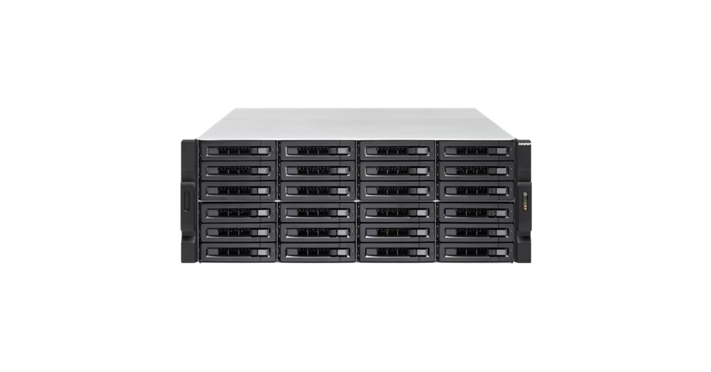 QNAP NAS 24 fiókos TS-2483XU-RP-E2136-16G Xeon 6x3.3Ghz, 16GB RAM, 4x100/1000, 2x10GbE SFP+, 4xType-A, 2xType-C USB3.2