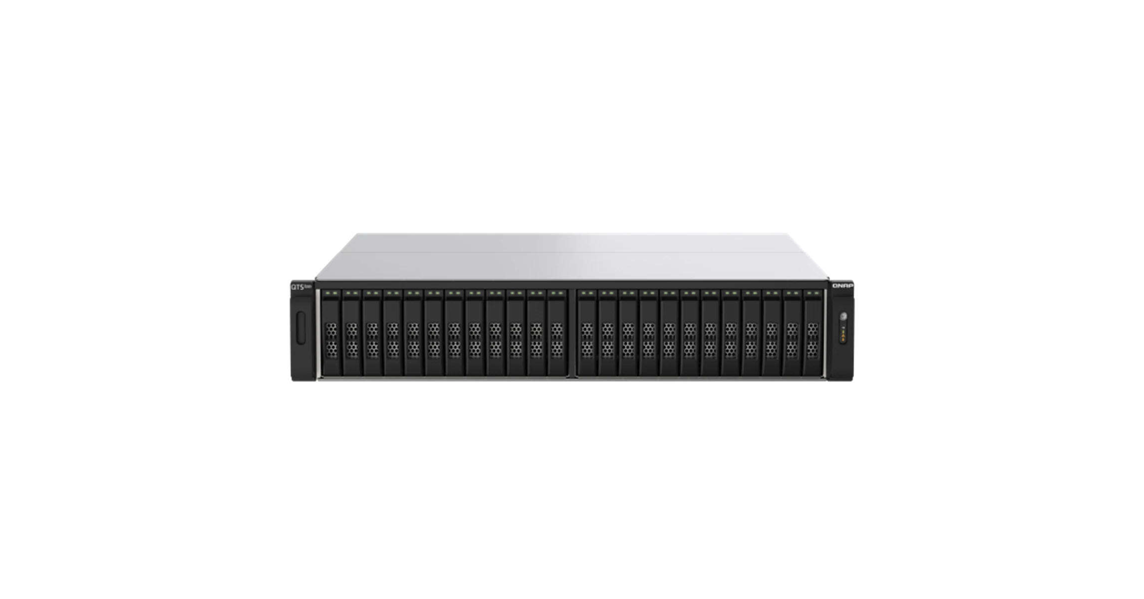 QNAP NAS 24 fiókos TS-h2490FU-7302P-256G AMD 16x3,0GHz, 8x32GB RAM, 4x25GbE SFP28