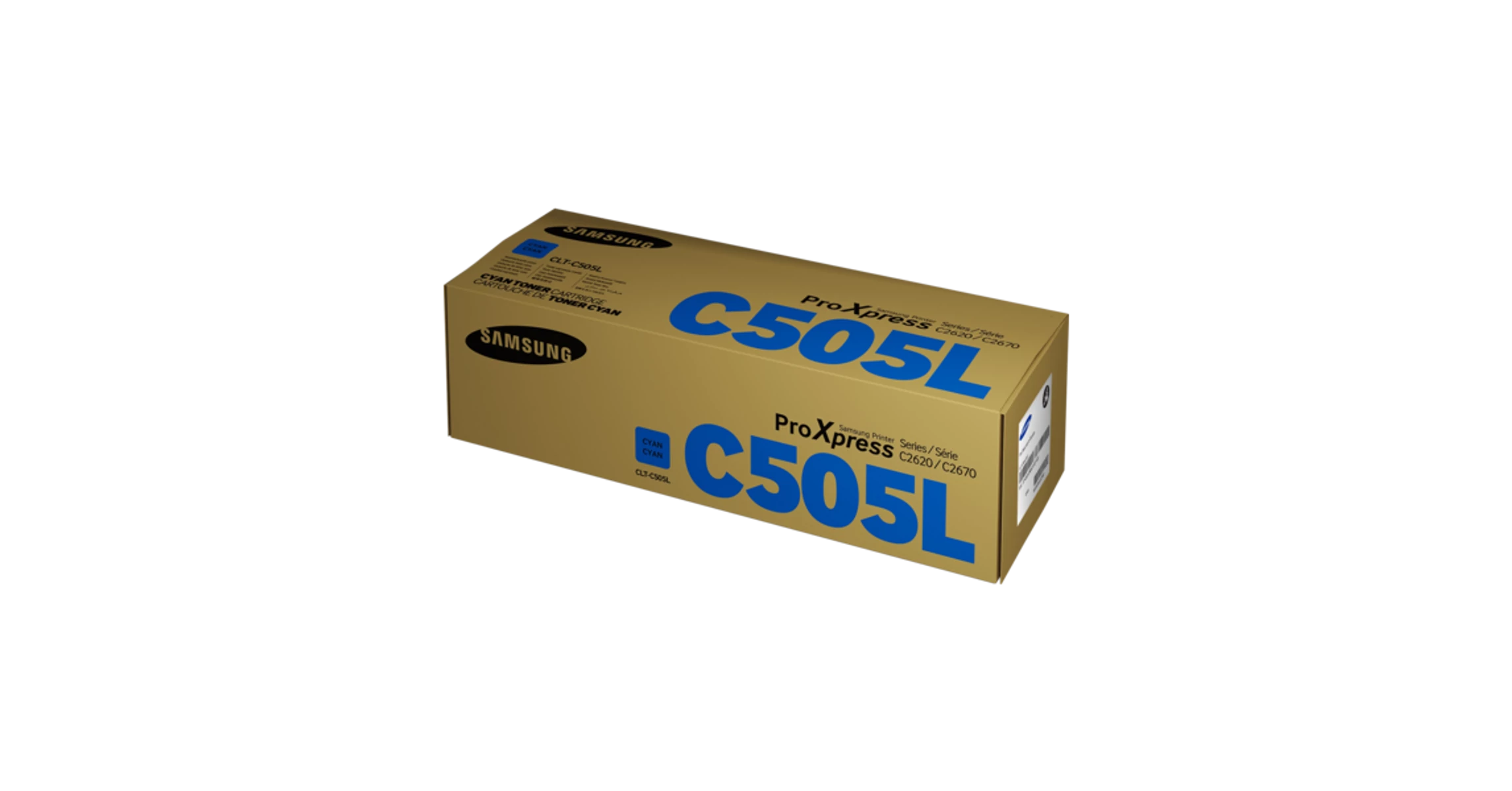 Samsung CLT-C505L; Nagykapacitású Cián toner  SL-C2620DW/SL-C2670FW típusú színes lézernyomtatóhoz és MFP-hez (3500 lap)