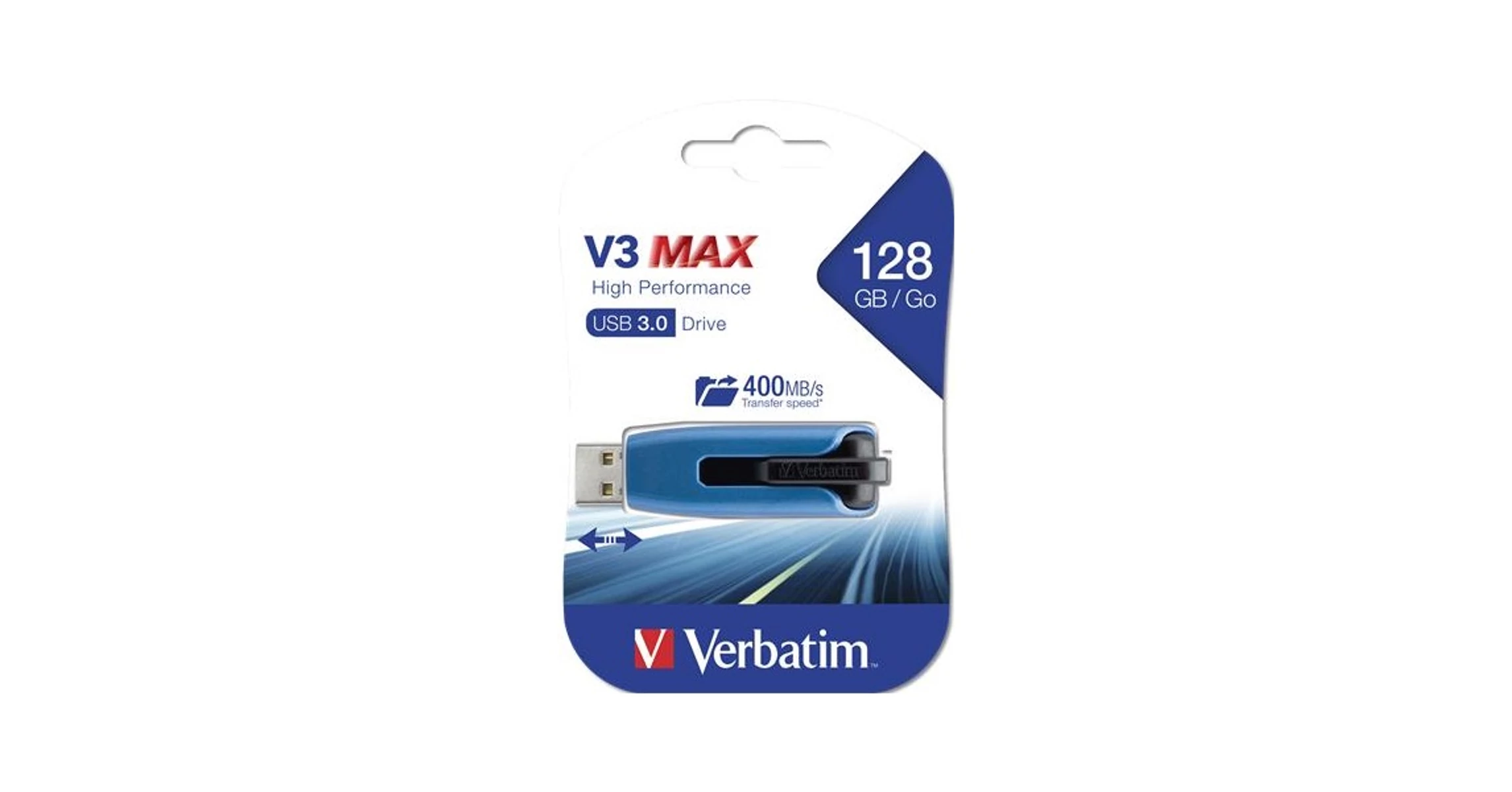 Verbatim Pendrive, 128GB, USB 3.0, 175/80 MB/sec, 