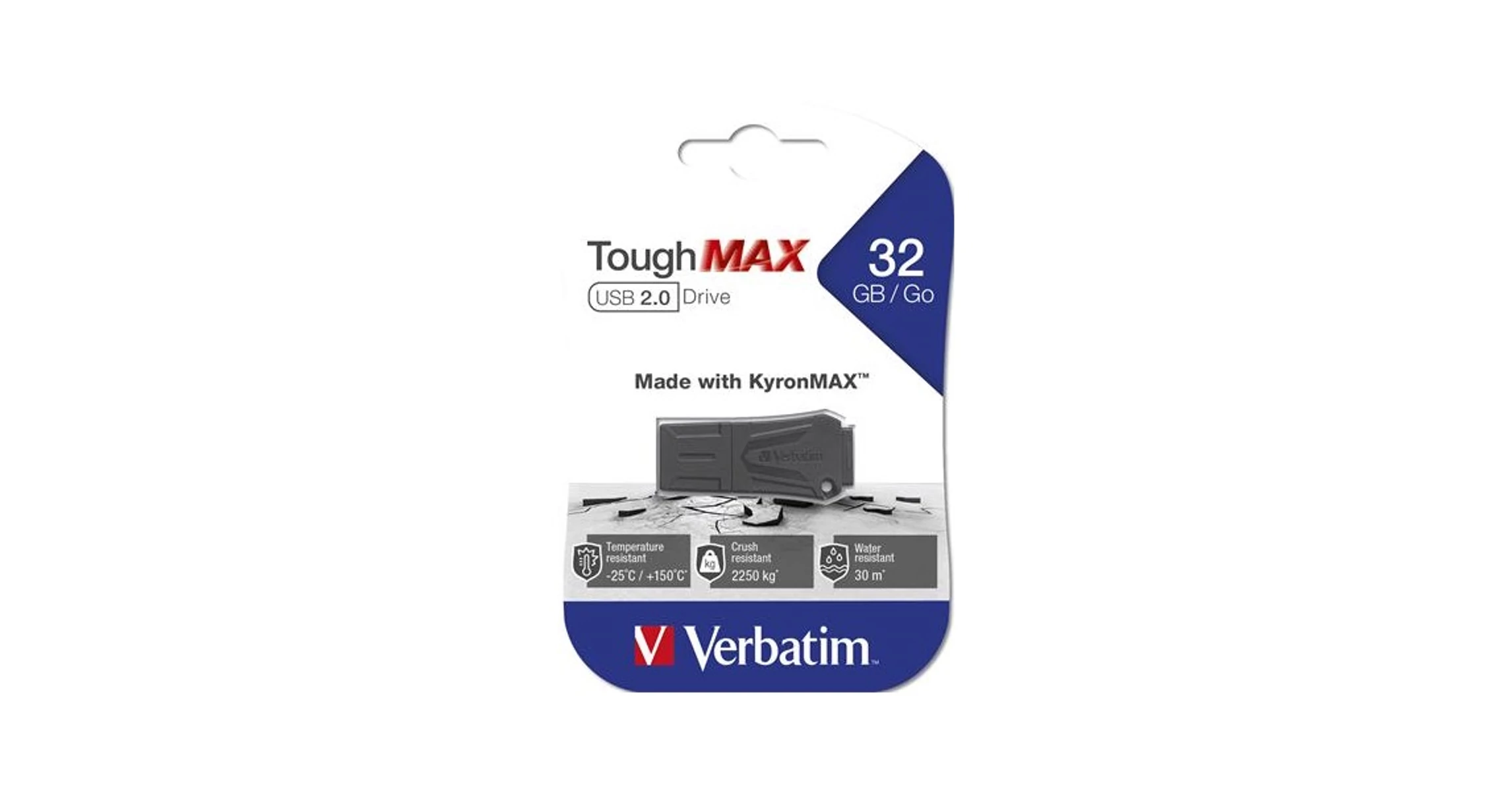 Verbatim Pendrive, extra ellenálló, 32GB, USB 2.0, 