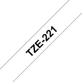 BROTHER szalag TZe-221, Fehér alapon Fekete, Laminált, 9mm  0.35", 8 méter