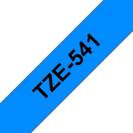 BROTHER szalag TZe-541, Kék alapon Fekete, Laminált, 18mm  0.7", 8 méter