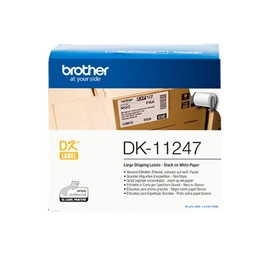 BROTHER Szalag DK-11247, fehér alapon fekete, 103mm x 164mm, 30.48m, 108db