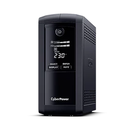 CYBERPOWER UPS VP700ELCD (4x Schuko) 700VA 390W 230V szünetmentes tápegység + USB LINE-INTERAKTÍV