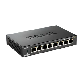 D-LINK Switch 8x1000Mbps Fémházas Asztali, DGS-108GL/E