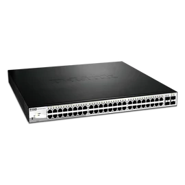 D-LINK Switch 48x1000Mbps (48xPOE) + 4xGigabit kombó SFP Menedzselhető Rackes, DGS-1210-52MP/E