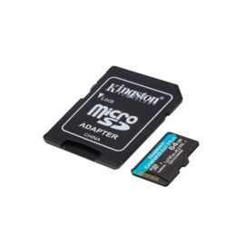 KINGSTON Memóriakártya MicroSDXC 64GB Canvas Go Plus 170R A2 U3 V30 + Adapter