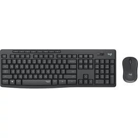 LOGITECH Billentyűzet + egér - MK295 Silent Vezeték Nélküli Combo Grafitszürke, HUN