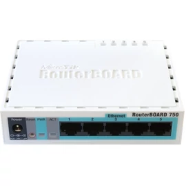 MIKROTIK Vezetékes Router RouterBOARD 5x1000Mbps, Menedzselhető, Asztali - RB750GR3