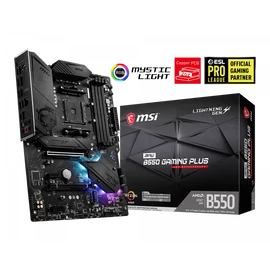 MSI Alaplap AM4 MPG B550 GAMING PLUS AMD B550, ATX