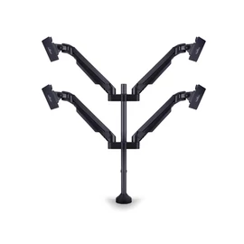 MULTIBRACKETS 4 karos asztali konzol, M VESA Gas Lift Arm Quad Black (15-32", max.VESA: 100x100 mm, 10 kg)