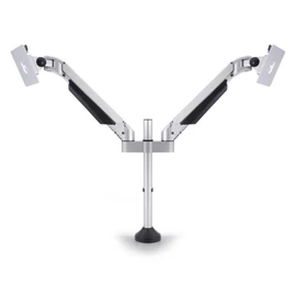 MULTIBRACKETS 2 karos asztali konzol, M VESA Gas Lift Arm Dual Silver (15-32", max.VESA: 100x100 mm, 10 kg)