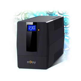 NJOY Szünetmentes + AVR Horus Plus 600, 600VA, 360W, Line-Interactive, LCD Touch display