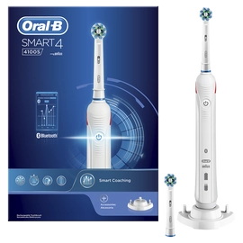 Oral-B SMART 4 4100S Sensitive elektromos fogkefe, nyomásérzékelő, 3 üzemmód, időmérő, Li-ion akku 1 töltés, akár 2 hét