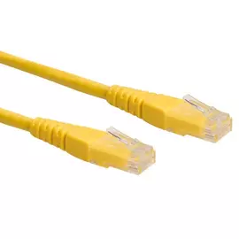 ROLINE kábel UTP CAT6 0,3m sárga